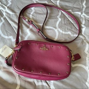 Coach, Maroon Crossbody Bag